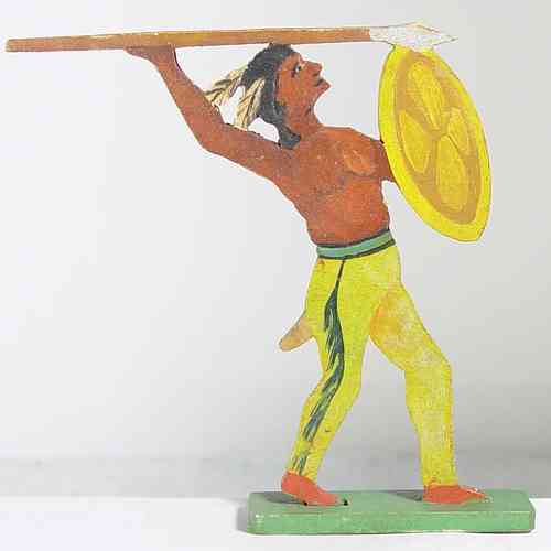 Indian with Spear and Shield