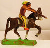Durolin Indian on Horseback Firing Rifle