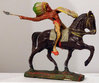 Durolin Indianer zu Pferd mit Tomahawk und Schild