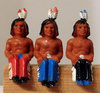 3 Greiner Indianer sitzend für Kanu
